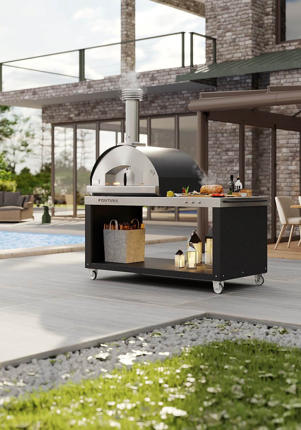 The fastest outdoor kitchen in the world: Fontana Pizza Desk